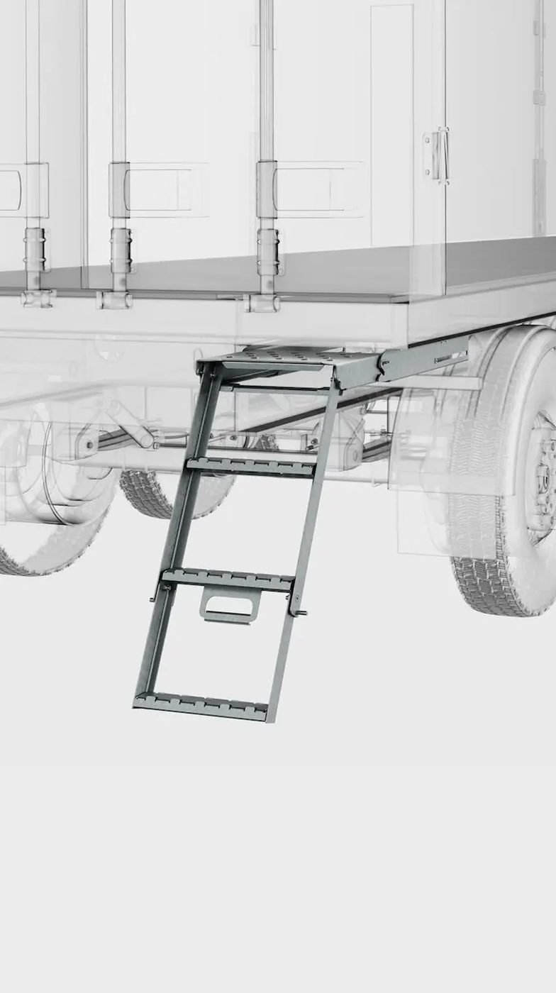 pull-out ladder on a body